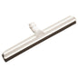 The Haug Bürsten KG JOINT WATER SQUEEGEE is a black, single-lip squeegee (cellular rubber, 420x53x25mm) with a threaded socket - perfect for efficient floor cleaning.