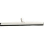 The Haug Bürsten KG JOINT WATER SQUEEGEE, BLACK 1-LIP features a threaded connection and a straight black cellular rubber blade (620x53x25), ideal for efficient cleaning on multiple surfaces.