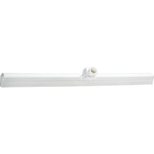 The white, food-grade WATER SCRAPER (single-lip, 620x35x25mm) from Haug Bürsten KG with a straight blade is the ideal hygiene cleaning tool for the professional kitchen.