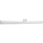 The white, food-grade WATER SCRAPER (single-lip, 620x35x25mm) from Haug Bürsten KG with a straight blade is the ideal hygiene cleaning tool for the professional kitchen.