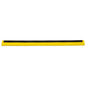 The REPLACEMENT RUBBER LIP, 2-lipped food grade (620x20x22) from Haug Bürsten KG has a yellow base and two black lips made of food-grade rubber, depicted on a white background.
