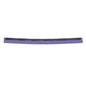 Straight view of the Haug Bürsten KG REPLACEMENT RUBBER LIP, 2-LIPPED FOOD GRADE, 620X20X22, long, flat, and violet with a black fastening strip on one edge, isolated on a white background.
