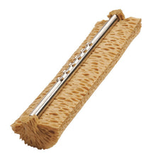 The Haug Bürsten KG REPLACEMENT SPONGE F. WET MOP 330x85x55mm, for item 88710, is a rectangular cleaning sponge with a honeycomb structure and a side metal rod - ideal as a wet mop replacement; shown isolated on white.