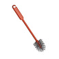 A METAL DETECT CYLINDER BRUSH from Haug Bürsten KG, made of gray PBT with 0.60mm bristles, size 320xØ70mm, isolated on a white background.