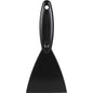 The SPACHTEL,PP, 250x110X18MM from Haug Bürsten KG is a black spatula with a wide flat blade and hanging hole, depicted on a white background - ideal as a high-quality tool for many tasks.