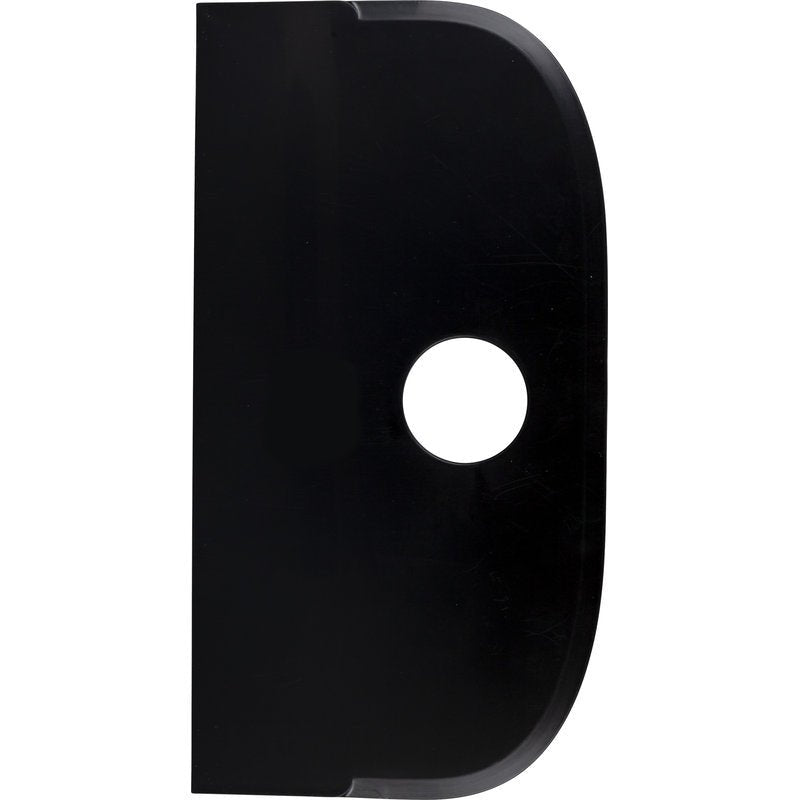 The SCHABER LARGE from Haug Bürsten KG is a black, flexible polypropylene scraper (230x118mm) with a straight edge, a curved edge, and a central round hole.