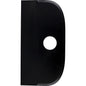 The SCHABER LARGE from Haug Bürsten KG is a black, flexible polypropylene scraper (230x118mm) with a straight edge, a curved edge, and a central round hole.