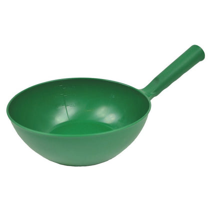 The LADLE ROUND 1.5 L from Haug Bürsten KG features a deep, round bowl and a straight handle with measurement lines inside - an indispensable kitchen tool for precise portioning. Size: 360 x ø220 x 80 mm.