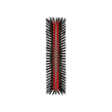 The "in-up" large area broom from Haug Bürsten KG (400x60x140x75 mm) with black bristles and a red core is designed for cleaning large areas, here from above on a white background.