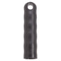 The HANGING CAP FOR ALL HANDLES M.OUTER-ø 25MM from Haug Bürsten KG is a black, ribbed silicone grip sleeve (125xø30mm) for secure gripping of 25mm handles, with a hole for easy storage and hanging.