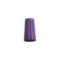 A single purple OUTER NUT Ø 21+22MM made of plastic from Haug Bürsten KG with a tapered, ribbed body and a 21 mm large outer nut is depicted upright on a plain white background.