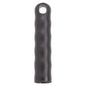 The HANGING CAP FOR ALL HANDLES OUTSIDE-ø 21MM,125Xø21MM,BLACK from Haug Bürsten KG is a black cylindrical handle with finger grooves and a hanging cap for space-saving storage, depicted on a white background.