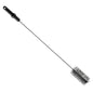 The PIPE BRUSH, ø 0.50MM MEDIUM 700Xø 60MM from Haug Bürsten KG has a black plastic handle and stiff bristles, ideal for cleaning bottles or pipes. The cylindrical bristle head with a 50 mm diameter effortlessly cleans tight spaces.