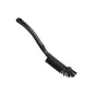 The FUGENBÜRSTE, ø 0.50MM HARD (220x15x19mm) from Haug Bürsten KG has sturdy bristles and a long, slightly curved handle, which is perfect for scrubbing surfaces; depicted diagonally on a white background.