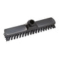 The WIPER ø 0.50 mm hard (280x50x26 mm) from Haug Bürsten KG is a black broom head with stiff bristles and a central handle attachment, ideal for tough cleaning tasks.