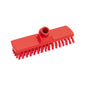 The SCRUBBER, ø 0.50MM HARD 225X60X26MM from Haug Bürsten KG is a rectangular scrubber head with hard bristles and a central handle socket, ideal for thorough cleaning and depicted on a white background.