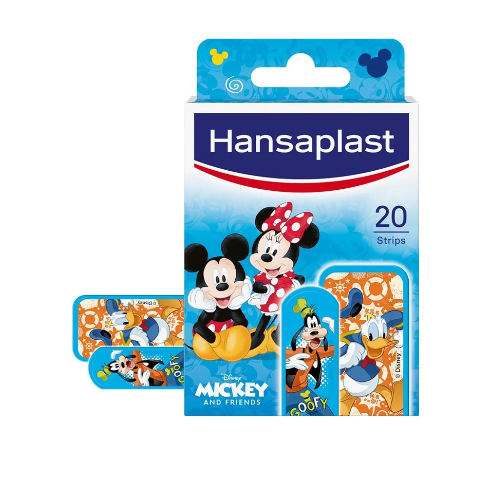 Children's band-aids with Mickey Mouse