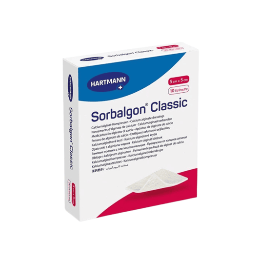 Calcium alginate compresses