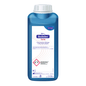 Hartmann Bodedex® forte bottle, an instrument cleaner with a white-purple label. The label contains instructions for use and hazard symbols. The container has a capacity of 2 liters.