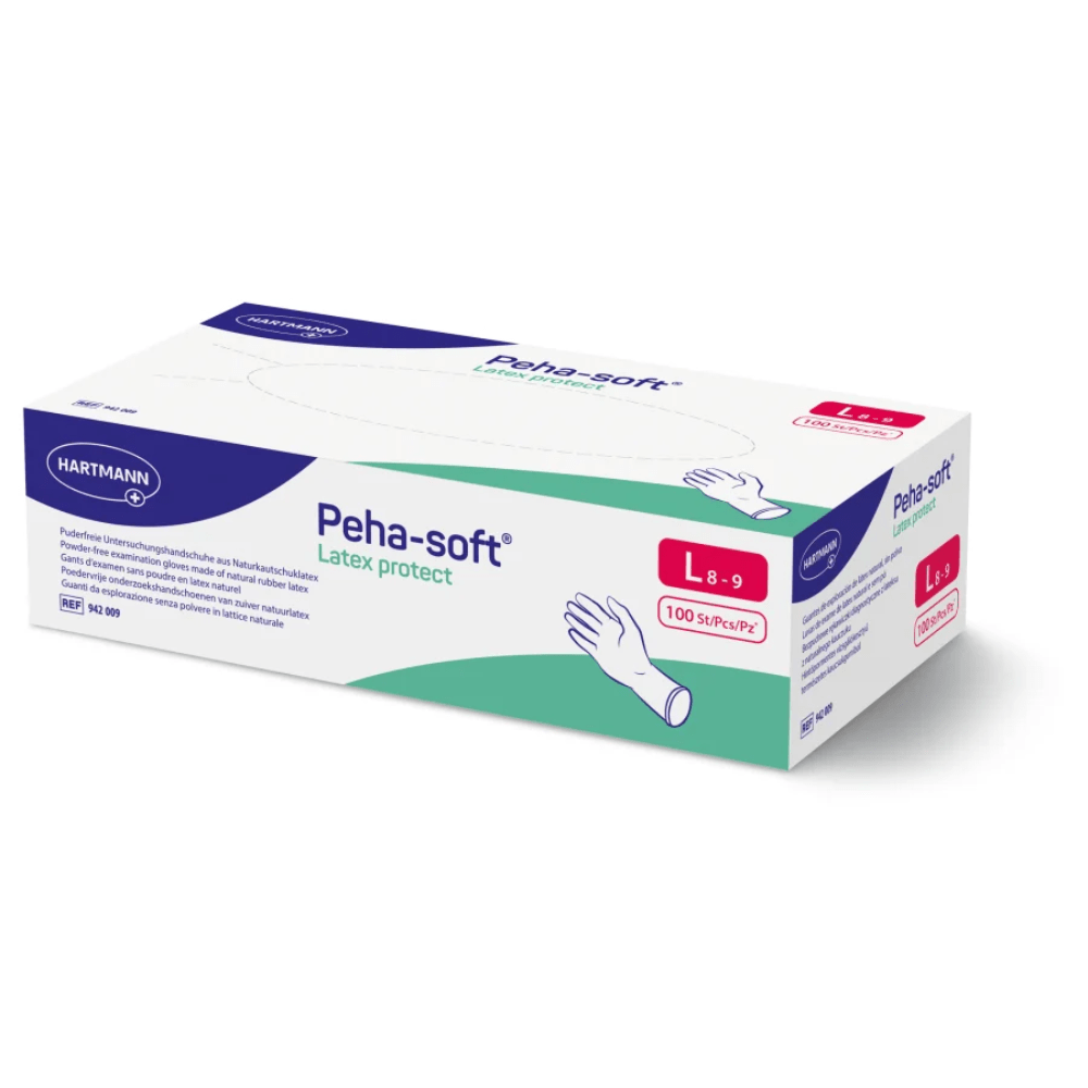 Hartmann Peha-soft® Latex protect, powder-free examination glove, size L