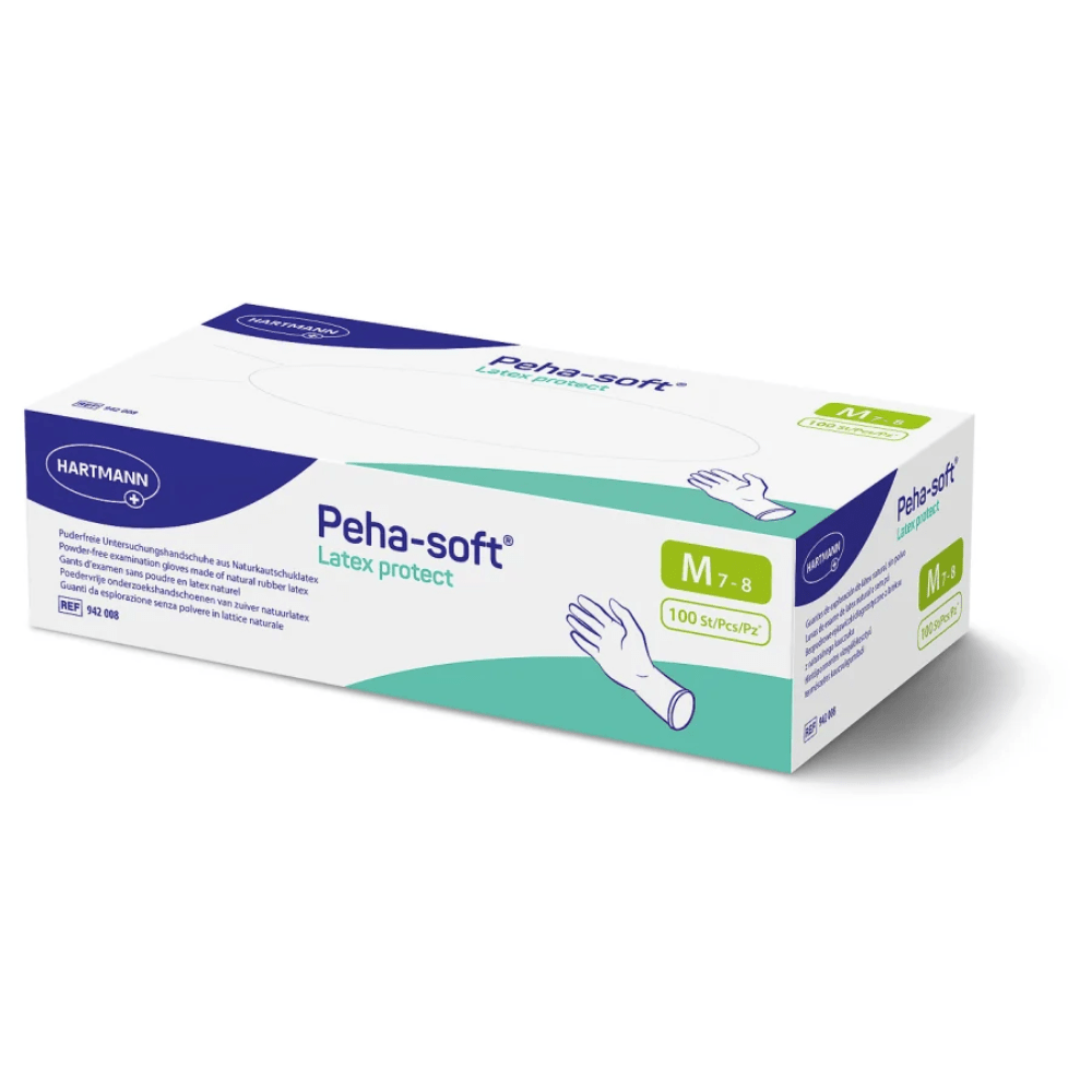 Hartmann Peha-soft® Latex protect, powder-free examination glove, size M