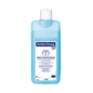 A bottle of Hartmann Sterillium® Gel pure hand disinfectant gel in light blue color with a white cap and label with detailed product information in German. The container size is 1000 ml.