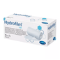 An image of a product package from Hartmann, Hartmann Hydrofilm® roll transparent film dressing by Paul Hartmann AG. The packaging contains descriptions in various languages and shows an image of the film roll.