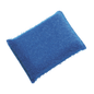 A rectangular blue Haug abrasive scouring pad Large PP Hard 150x100x40 mm, designed by Haug Bürsten KG, with a textured surface that is perfect for cleaning heavily soiled surfaces, is displayed against a white background.