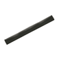 A long, thin black bar with a single-lip design from Haug Bürsten KG is arranged diagonally over a white background. The bar has a slight curvature at the top and appears to be made of solid material, probably from the Haug replacement rubber lip single-lip cellular rubber black with dimensions 620 x 20 x 22 mm.