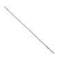 A fiberglass handle from Haug Bürsten KG in white on a plain white background, consisting of two segments and equipped with a hole at one end for hanging or attaching, making it light and ergonomic.