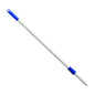 The Haug fiberglass handle blue non-conductive of Haug Bürsten KG is a high-quality, non-conductive telescopic broom handle with a blue grip and attachment end, depicted on a monochrome background.