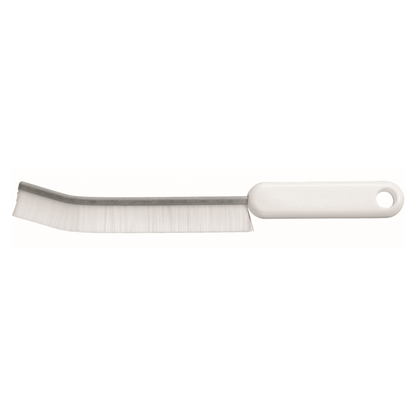 A narrow Haug joint brush from Haug Bürsten KG with a diameter of 0.40 mm, featuring hard bristles and measuring 228 x 12 x 16 mm, is ideal for cleaning tight spots and available in various colors.