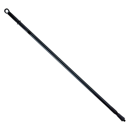 The ergonomic rod Haug Bürsten KG Haug plastic handle with a length of 1500 mm and a diameter of 32 mm features a loop end and a ribbed connection made of heat-resistant polypropylene fiberglass, designed for attachment to cleaning tools. It is presented extended on a plain white background.