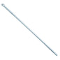 The image shows the Haug plastic handle ergonomic 1500 mm ø 32 mm from Haug Bürsten KG, a white telescopic rod with an ergonomic oval handle and threaded tip. It is perfect for cleaning or painting and is made of durable materials for high heat resistance.