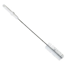 The Haug PBT tube brush from Haug Bürsten KG features a thin design with densely packed bristles, perfect for cleaning narrow containers. It has a white plastic handle reinforced with V2A stainless steel wire and a loop for easy hanging.