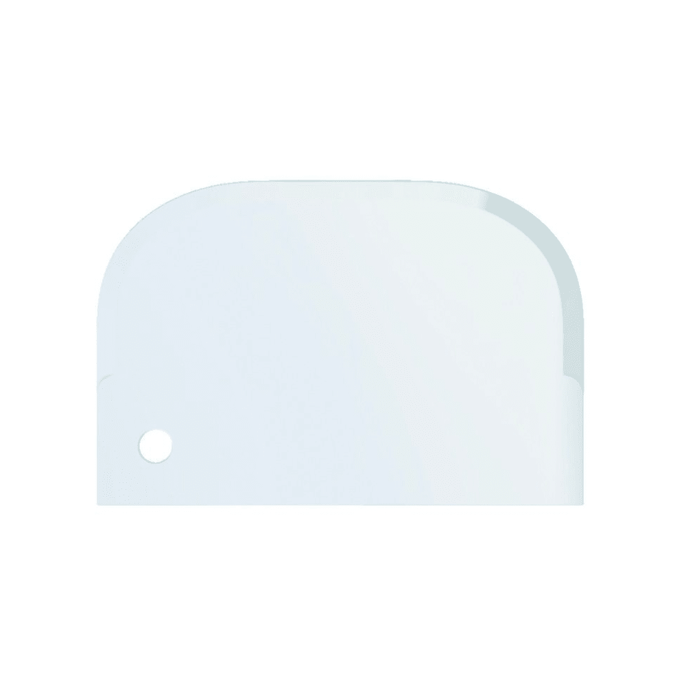 We present the Haug scraper small 15 x 10 cm from Haug Bürsten KG with rounded edge and small hole for easy handling. The minimalist design is available in various colors and ensures it is perfect for removing ice and is food-grade, so it removes even the most stubborn dirt.