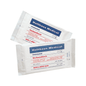 Pictured are two packs of Holthaus Ypsisave dressing wound pads from Holthaus Medical GmbH & Co. KG. The upper pack has a size of 400 x 600 mm, while the lower pack measures 600 x 800 mm. Both packs of the highly absorbent medical product are labeled with German text and medical labeling, perfect for first aid situations.