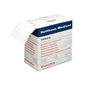 A box of Holthaus Ypsivil cellulose fleece compress 10 cm x 10 m from Holthaus Medical GmbH & Co. KG. The white box, marked with blue and red text, shows several cellulose fleece compress pads partially pulled out from the top.