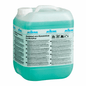 The large plastic container of Kiehl Ambital-eco Concentrate Eco-Mopping Care by Johannes Kiehl KG is filled with turquoise liquid and its label contains information about the product and its application. It is an environmentally friendly cleaning concentrate.