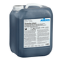 A 10-liter canister of Thermodur-black universal dispersion by Johannes Kiehl KG for asphalt floors, in a dark plastic container with a white lid and a label with usage and safety instructions.