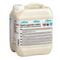 A 5-liter bottle of Kiehl-Legnodur-satina Matte 1-component permanent coating by Johannes Kiehl KG (2 per carton), delivered in a light, handy container with detailed multilingual labeling.