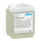 A transparent plastic container with a handle and white cap, labeled "Kiehl Desgoquat" by Johannes Kiehl KG. The multilingual label provides information about the aldehyde-free liquid disinfectant cleaner concentrate for surface disinfection and application instructions.