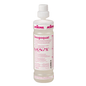 The Kiehl Desgoquat 500 ml funnel bottle empty from Johannes Kiehl KG made of white plastic with pink-black lettering and screw cap is shown standing. The package contains 6 bottles plus 6 foam sprayers and 6 spray caps.