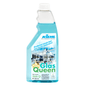 The 500 ml bottle of Kiehl GlasQueen glass and surface cleaner from Johannes Kiehl KG has blue liquid, a white cap, and a label with clean windows, offering streak-free cleaning for multiple surfaces with bilingual text.