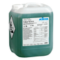 A 10-liter canister of Kiehl ProMop-DES-AF-K, a green, aldehyde-free disinfectant concentrate from Johannes Kiehl KG for professional surface cleaning and disinfection. The label contains product information, safety instructions, and hazard symbols.