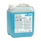 A 5-liter plastic container with Kiehl Clarida-eco Uni Allround Cleaner from Johannes Kiehl KG, blue inside, with a white cap, handle, and multilingual label with product information and instructions.