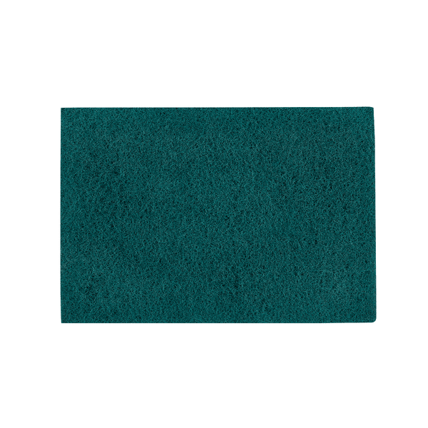 Pictured is a rectangular green Kiehl-Woodmaster-Pad sanding pad rectangular, grit 100 (35 x 55 cm, 10 pieces) by Johannes Kiehl KG against a plain white background.