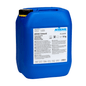A blue 10 kg plastic container Kiehl ARENAS-formacid Liquid Neutralizer by Johannes Kiehl KG with a black lid and detailed white label, ideal for neutralizing acids and alkalis during chemical disposal.