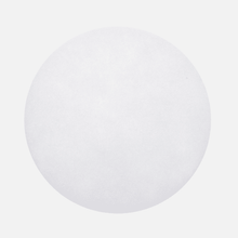 A Kiehl Finish Pad 9 mm, white, 17 inches (43.2 cm) from Johannes Kiehl KG is placed with a soft surface in the middle on a light gray background.