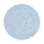 The Kiehl microfiber pad 17 inch (43.2 cm) from Johannes Kiehl KG is a round, white pad with blue spirals and fine bristles - optimal as cleaning accessory for effective surface cleaning. Available in a pack of 5.